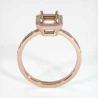 18K Rose Gold Pave Ring Setting Image