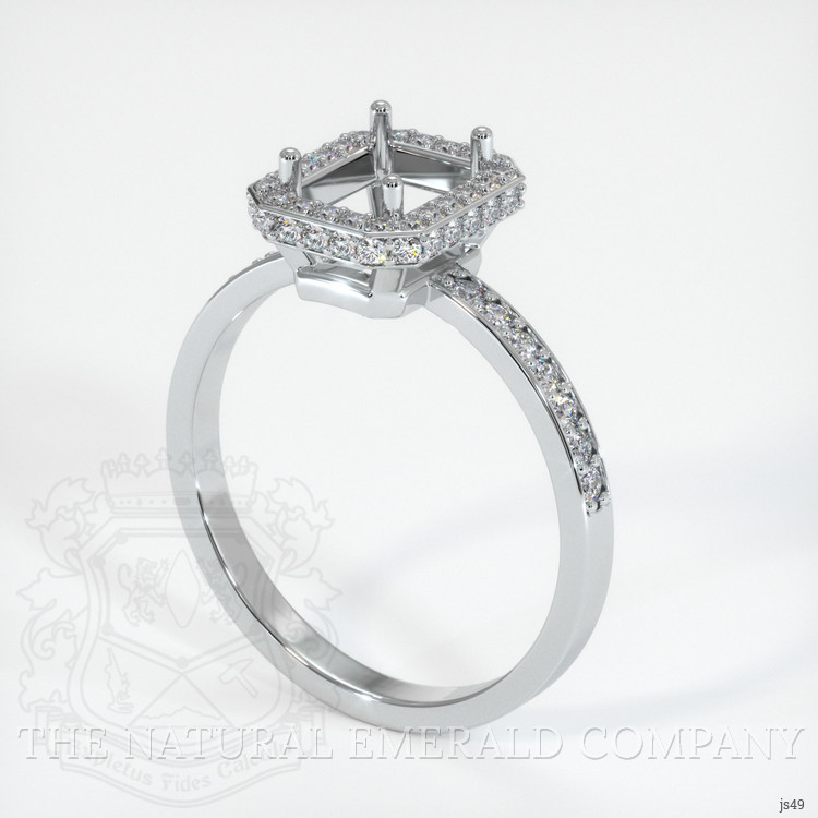 Silver Pave Ring Setting