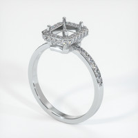 10K White Gold Pave Ring Setting Video