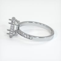 14K White Gold Pave Ring Setting Image