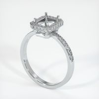 18K White Gold Pave Ring Setting Video