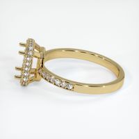 14K Yellow Gold Pave Ring Setting Image