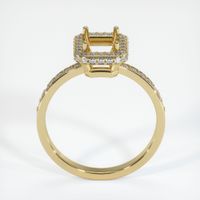 14K Yellow Gold Pave Ring Setting Image