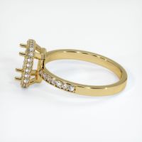 18K Yellow Gold Pave Ring Setting Image