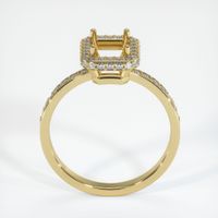 18K Yellow Gold Pave Ring Setting Image