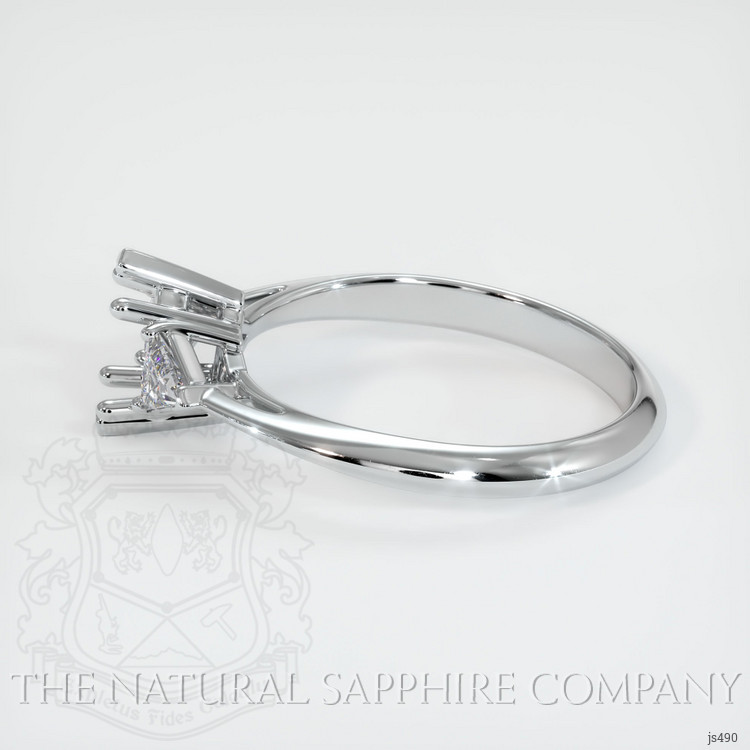 Platinum 950 Three Stone Ring Setting
