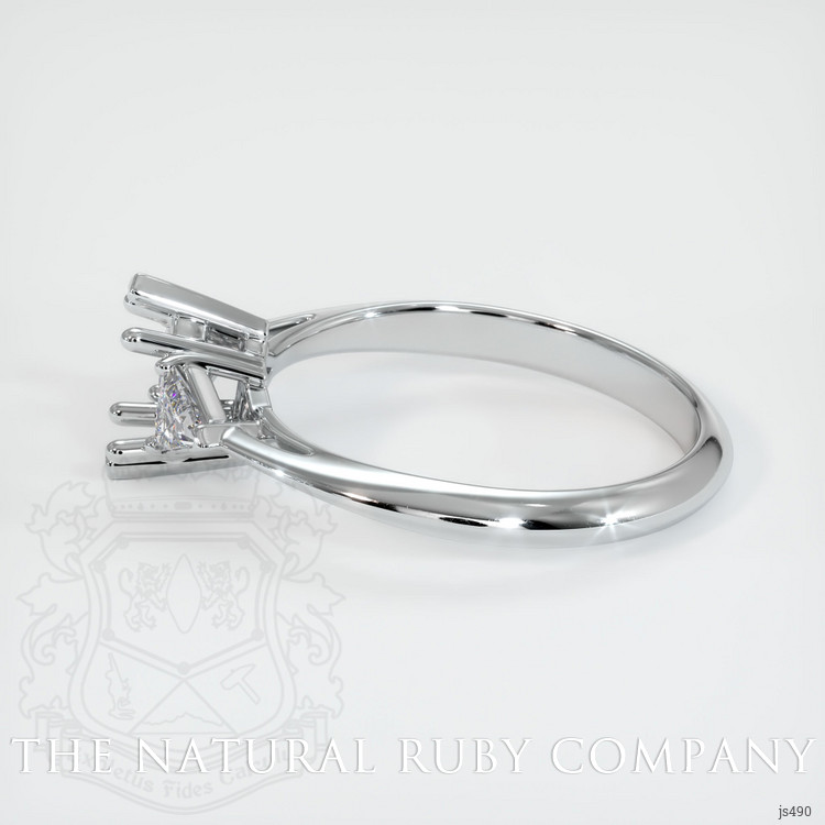 Platinum 950 Three Stone Ring Setting