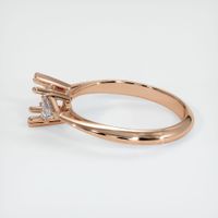18K Rose Gold Three Stone Ring Setting Image