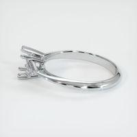 14K White Gold Three Stone Ring Setting Image