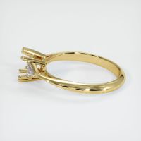 18K Yellow Gold Three Stone Ring Setting Image