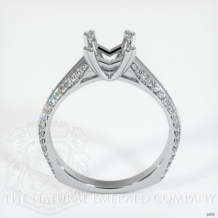 Platinum 950 Pave Ring Setting