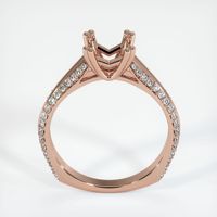 14K Rose Gold Pave Ring Setting Image
