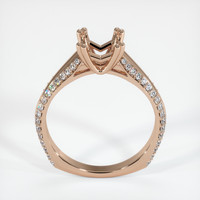18K Rose Gold Pave Ring Setting Image
