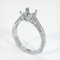 10K White Gold Pave Ring Setting Video