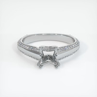 10K White Gold Pave Ring Setting Image
