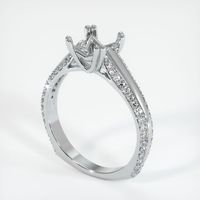 18K White Gold Pave Ring Setting Video