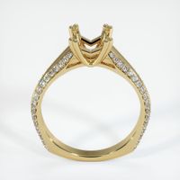 14K Yellow Gold Pave Ring Setting Image