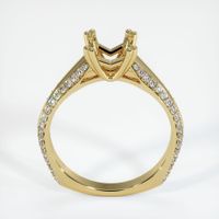 18K Yellow Gold Pave Ring Setting Image