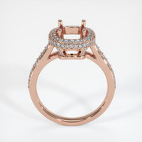 14K Rose Gold Pave Ring Setting Image