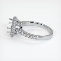 14K White Gold Pave Ring Setting Image