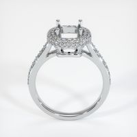 14K White Gold Pave Ring Setting Image