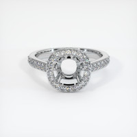 18K White Gold Pave Ring Setting Image