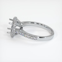 18K White Gold Pave Ring Setting Image