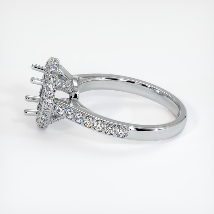 18K White Gold Pave Ring Setting