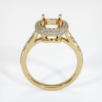 14K Yellow Gold Pave Ring Setting Image