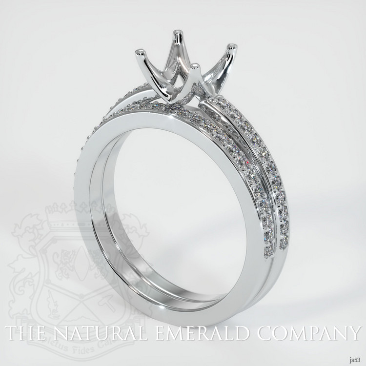 Platinum 950 Pave Ring Setting