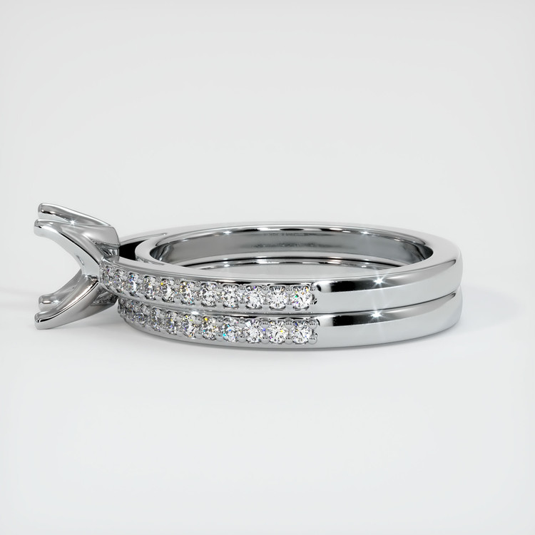 Platinum 950 Pave Ring Setting