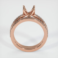 14K Rose Gold Pave Ring Setting Image