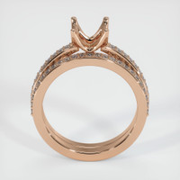 18K Rose Gold Pave Ring Setting Image