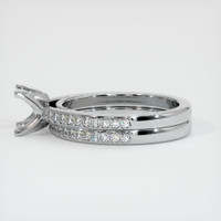 14K White Gold Pave Ring Setting Image