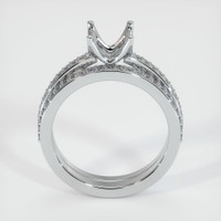 14K White Gold Pave Ring Setting Image