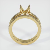 14K Yellow Gold Pave Ring Setting Image