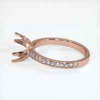 14K Rose Gold Pave Ring Setting Image