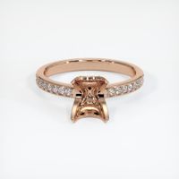 18K Rose Gold Pave Ring Setting Image