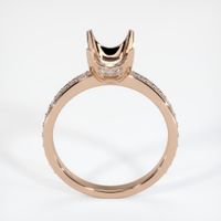 18K Rose Gold Pave Ring Setting Image