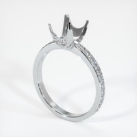 10K White Gold Pave Ring Setting Video