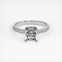 10K White Gold Pave Ring Setting Image