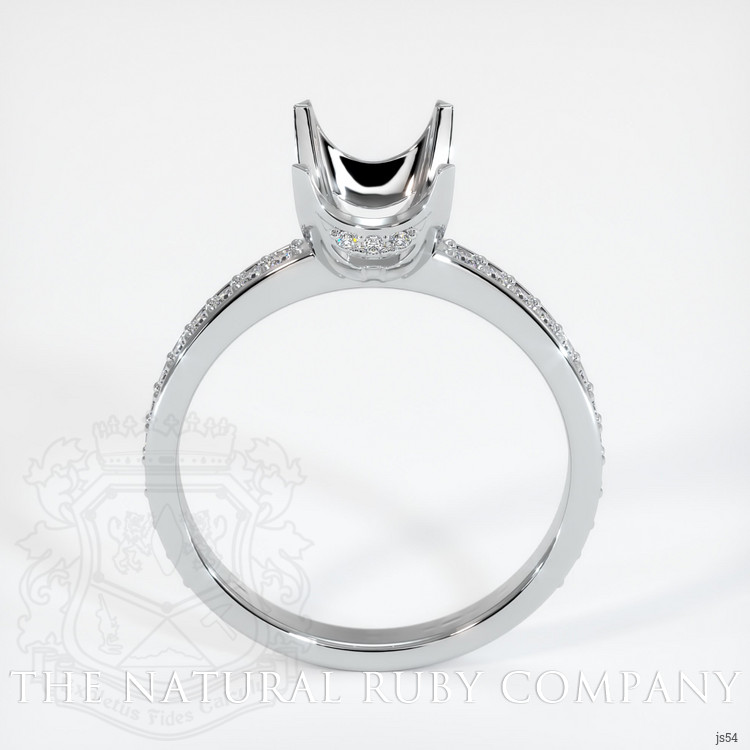 18K White Gold Pave Ring Setting