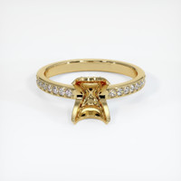10K Yellow Gold Pave Ring Setting Image