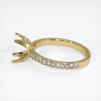 10K Yellow Gold Pave Ring Setting Image