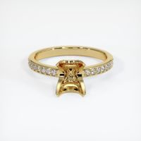 14K Yellow Gold Pave Ring Setting Image