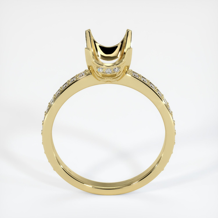 18K Yellow Gold Pave Ring Setting