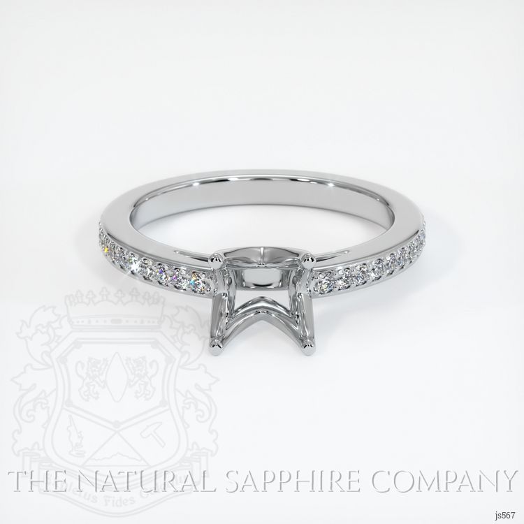 Platinum 950 Pave Ring Setting