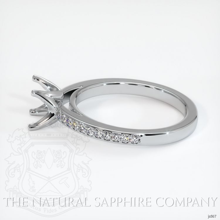 Platinum 950 Pave Ring Setting
