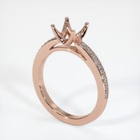 14K Rose Gold Pave Ring Setting Video