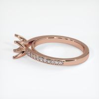 14K Rose Gold Pave Ring Setting Image